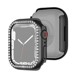 غطاء حماية ماسي بطبقة كهربائية من PC صف واحد لسلسلة Apple Watch، لسلسلة Apple Watch 9 / 8 / 7 مقاس 41مم، لسلسلة Apple Watch 9 / 8 / 7 مقاس 45مم