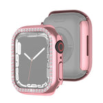 غطاء حماية ماسي بطبقة كهربائية من PC صف واحد لسلسلة Apple Watch، لسلسلة Apple Watch 9 / 8 / 7 مقاس 41مم، لسلسلة Apple Watch 9 / 8 / 7 مقاس 45مم