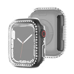 غطاء حماية ماسي بطبقة كهربائية من PC صف واحد لسلسلة Apple Watch، لسلسلة Apple Watch 9 / 8 / 7 مقاس 41مم، لسلسلة Apple Watch 9 / 8 / 7 مقاس 45مم