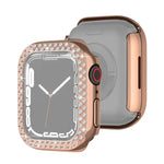 غطاء حماية ماسي بطبقة كهربائية من PC صفين لسلسلة Apple Watch، لسلسلة Apple Watch 9 / 8 / 7 مقاس 41مم، لسلسلة Apple Watch 9 / 8 / 7 مقاس 45مم