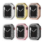 غطاء حماية ماسي بطبقة كهربائية من PC صفين لسلسلة Apple Watch، لسلسلة Apple Watch 9 / 8 / 7 مقاس 41مم، لسلسلة Apple Watch 9 / 8 / 7 مقاس 45مم