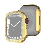غطاء حماية ماسي بطبقة كهربائية من PC صفين لسلسلة Apple Watch، لسلسلة Apple Watch 9 / 8 / 7 مقاس 41مم، لسلسلة Apple Watch 9 / 8 / 7 مقاس 45مم