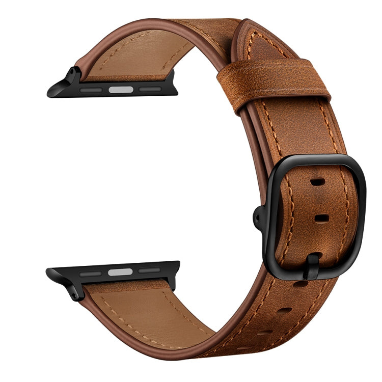 سوار ساعة بديل من الجلد لسلسلة Apple Watch، 7 مقاس 41 مم / 6 وSE و5 و4 مقاس 40 مم / 3 و2 و1 مقاس 38 مم، 7 مقاس 45 مم / 6 وSE و5 و4 مقاس 44 مم / 3 و2 و1 مقاس 42 مم