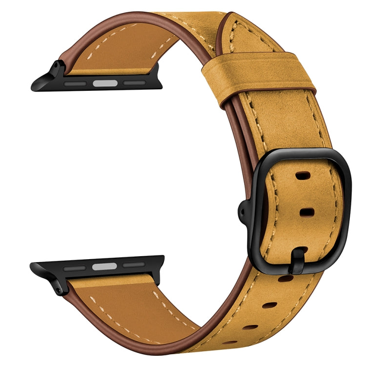سوار ساعة بديل من الجلد لسلسلة Apple Watch، 7 مقاس 41 مم / 6 وSE و5 و4 مقاس 40 مم / 3 و2 و1 مقاس 38 مم، 7 مقاس 45 مم / 6 وSE و5 و4 مقاس 44 مم / 3 و2 و1 مقاس 42 مم