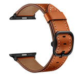 سوار ساعة بديل من الجلد لسلسلة Apple Watch، 7 مقاس 41 مم / 6 وSE و5 و4 مقاس 40 مم / 3 و2 و1 مقاس 38 مم، 7 مقاس 45 مم / 6 وSE و5 و4 مقاس 44 مم / 3 و2 و1 مقاس 42 مم