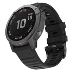 For Garmin Fenix 6X 26mm Silicone Smart Watch Replacement Strap Wristband