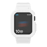 سوار ساعة بديل شفاف من TPU متكامل بتصميم جليدي، لسلسلة Apple Watch 7 مقاس 45مم، لسلسلة Apple Watch 7 مقاس 41مم