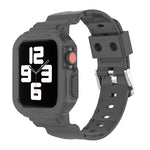 سوار ساعة بديل شفاف من TPU متكامل بتصميم جليدي، لسلسلة Apple Watch 7 مقاس 45مم، لسلسلة Apple Watch 7 مقاس 41مم