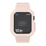 سوار ساعة بديل شفاف من TPU متكامل بتصميم جليدي، لسلسلة Apple Watch 7 مقاس 45مم، لسلسلة Apple Watch 7 مقاس 41مم