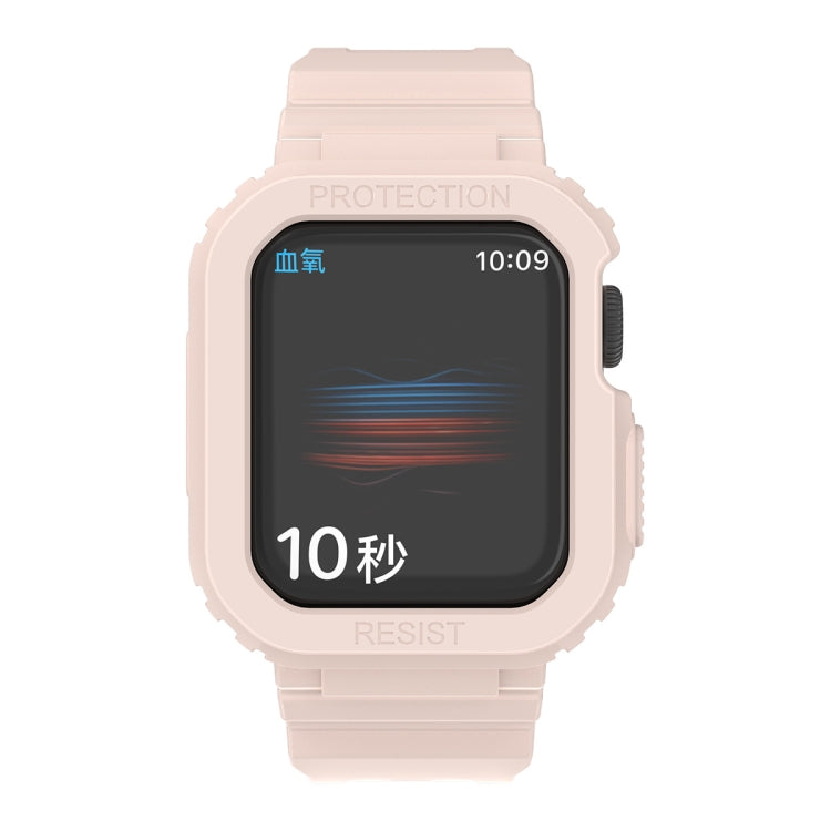 سوار ساعة بديل شفاف من TPU متكامل بتصميم جليدي، لسلسلة Apple Watch 7 مقاس 45مم، لسلسلة Apple Watch 7 مقاس 41مم