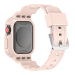 سوار ساعة بديل شفاف من TPU متكامل بتصميم جليدي، لسلسلة Apple Watch 7 مقاس 45مم، لسلسلة Apple Watch 7 مقاس 41مم