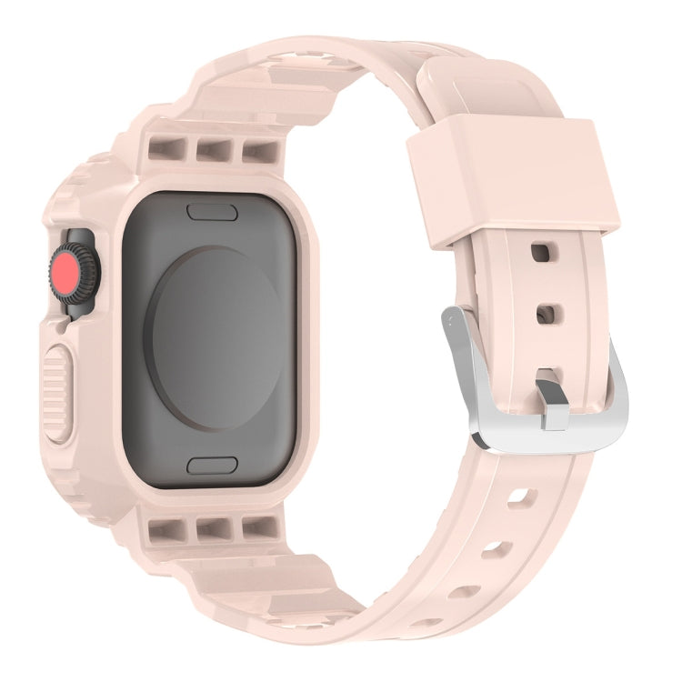 سوار ساعة بديل شفاف من TPU متكامل بتصميم جليدي، لسلسلة Apple Watch 7 مقاس 45مم، لسلسلة Apple Watch 7 مقاس 41مم