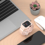 سوار ساعة بديل شفاف من TPU متكامل بتصميم جليدي، لسلسلة Apple Watch 7 مقاس 45مم، لسلسلة Apple Watch 7 مقاس 41مم