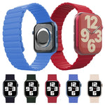 سوار ساعة بديل متكامل من السيليكون لسلسلة Apple Watch، 7 مقاس 41مم / 6&SE&5&4 مقاس 40مم / 3&2&1 مقاس 38مم، 7 مقاس 45مم / 6&SE&5&4 مقاس 44مم / 3&2&1 مقاس 42مم