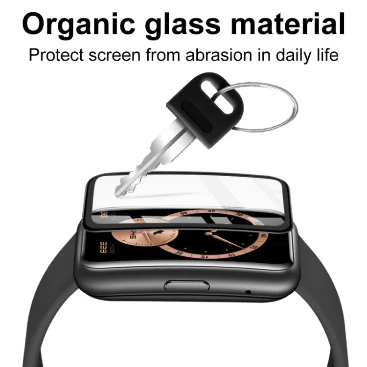 فيلم حماية شاشة عالي الدقة من Plexiglass من IMAK لسلسلة Apple Watch 9 / 8 / 7 مقاس 41مم، لسلسلة Apple Watch 7 مقاس 41مم، لسلسلة Apple Watch 7 مقاس 45مم