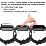فيلم حماية شاشة عالي الدقة من Plexiglass من IMAK لسلسلة Apple Watch 9 / 8 / 7 مقاس 41مم، لسلسلة Apple Watch 7 مقاس 41مم، لسلسلة Apple Watch 7 مقاس 45مم