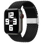 سوار ساعة نايلون مضفر مع إبزيم بديل لسلسلة Apple Watch، 7 مقاس 41 مم / 6 و SE و 5 و 4 مقاس 40 مم / 3 و 2 و 1 مقاس 38 مم