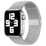 سوار ساعة بديل من النايلون مضفر بمشبك واحد لسلسلة Apple Watch، 7 مقاس 45مم / 6&SE&5&4 مقاس 44مم / 3&2&1 مقاس 42مم