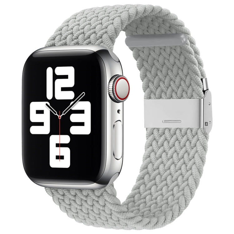 سوار ساعة بديل من النايلون مضفر بمشبك واحد لسلسلة Apple Watch، 7 مقاس 45مم / 6&SE&5&4 مقاس 44مم / 3&2&1 مقاس 42مم