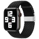 سوار ساعة بديل من النايلون مضفر بمشبك واحد لسلسلة Apple Watch، 7 مقاس 45مم / 6&SE&5&4 مقاس 44مم / 3&2&1 مقاس 42مم
