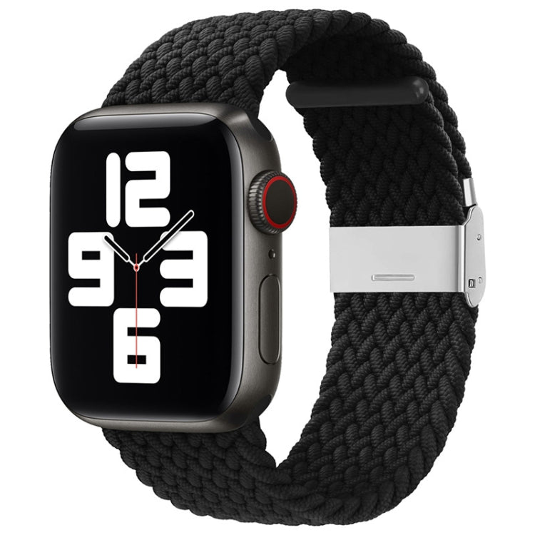 سوار ساعة بديل من النايلون مضفر بمشبك واحد لسلسلة Apple Watch، 7 مقاس 45مم / 6&SE&5&4 مقاس 44مم / 3&2&1 مقاس 42مم