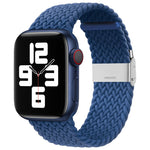 سوار ساعة بديل من النايلون مضفر بمشبك واحد لسلسلة Apple Watch، 7 مقاس 45مم / 6&SE&5&4 مقاس 44مم / 3&2&1 مقاس 42مم
