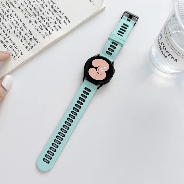 Two-color Silicone Strap Watchband, For Samsung Galaxy Watch4 40mm / 44mm