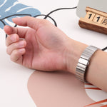 Five-bead Steel Strap Watchband, For Fitbit Charge 5