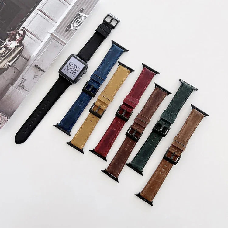 سوار ساعة بديل بنسيج حصان مجنون مطفي لسلسلة Apple Watch، 7 مقاس 45 مم / 6&SE&5&4 مقاس 44 مم / 3&2&1 مقاس 42 مم، 7 مقاس 41 مم / 6&SE&5&4 مقاس 40 مم / 3&2&1 مقاس 38 مم