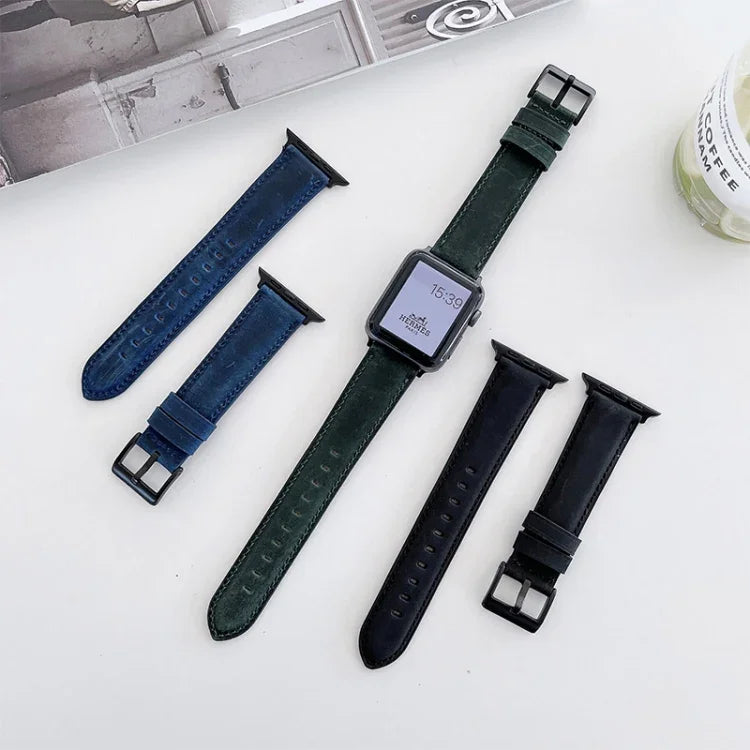 سوار ساعة بديل بنسيج حصان مجنون مطفي لسلسلة Apple Watch، 7 مقاس 45 مم / 6&SE&5&4 مقاس 44 مم / 3&2&1 مقاس 42 مم، 7 مقاس 41 مم / 6&SE&5&4 مقاس 40 مم / 3&2&1 مقاس 38 مم