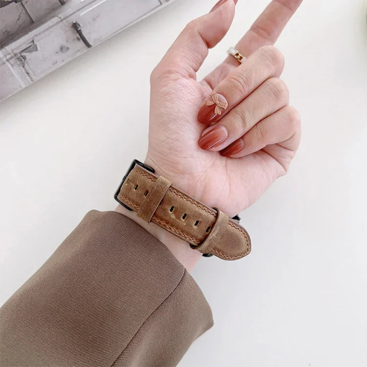 سوار ساعة بديل بنسيج حصان مجنون مطفي لسلسلة Apple Watch، 7 مقاس 45 مم / 6&SE&5&4 مقاس 44 مم / 3&2&1 مقاس 42 مم، 7 مقاس 41 مم / 6&SE&5&4 مقاس 40 مم / 3&2&1 مقاس 38 مم