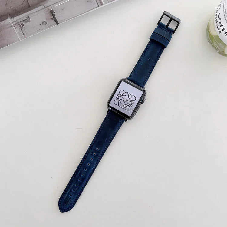 سوار ساعة بديل بنسيج حصان مجنون مطفي لسلسلة Apple Watch، 7 مقاس 45 مم / 6&SE&5&4 مقاس 44 مم / 3&2&1 مقاس 42 مم، 7 مقاس 41 مم / 6&SE&5&4 مقاس 40 مم / 3&2&1 مقاس 38 مم