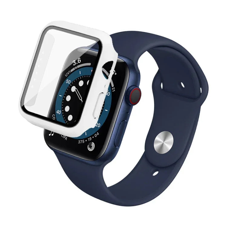 غطاء حماية IMAK من PC مقاوم للصدمات مع فيلم زجاجي مقسى، لسلسلة Apple Watch 6 & SE & 5 & 4 مقاس 44 مم، لسلسلة Apple Watch 3 & 2 & 1 مقاس 42 مم، لسلسلة Apple Watch 6 & SE & 5 & 4 مقاس 40 مم، لسلسلة Apple Watch 3 & 2 & 1 مقاس 38 مم