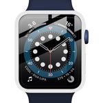 غطاء حماية IMAK من PC مقاوم للصدمات مع فيلم زجاجي مقسى، لسلسلة Apple Watch 6 & SE & 5 & 4 مقاس 44 مم، لسلسلة Apple Watch 3 & 2 & 1 مقاس 42 مم، لسلسلة Apple Watch 6 & SE & 5 & 4 مقاس 40 مم، لسلسلة Apple Watch 3 & 2 & 1 مقاس 38 مم