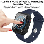 غطاء حماية IMAK من PC مقاوم للصدمات مع فيلم زجاجي مقسى، لسلسلة Apple Watch 6 & SE & 5 & 4 مقاس 44 مم، لسلسلة Apple Watch 3 & 2 & 1 مقاس 42 مم، لسلسلة Apple Watch 6 & SE & 5 & 4 مقاس 40 مم، لسلسلة Apple Watch 3 & 2 & 1 مقاس 38 مم