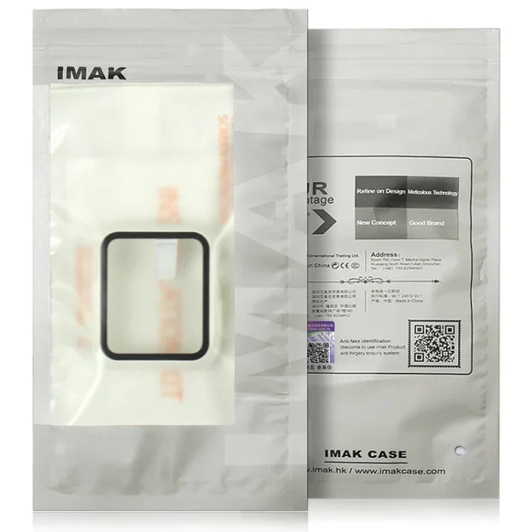 غطاء حماية IMAK من PC مقاوم للصدمات مع فيلم زجاجي مقسى، لسلسلة Apple Watch 6 & SE & 5 & 4 مقاس 44 مم، لسلسلة Apple Watch 3 & 2 & 1 مقاس 42 مم، لسلسلة Apple Watch 6 & SE & 5 & 4 مقاس 40 مم، لسلسلة Apple Watch 3 & 2 & 1 مقاس 38 مم