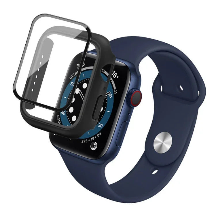 غطاء حماية IMAK من PC مقاوم للصدمات مع فيلم زجاجي مقسى، لسلسلة Apple Watch 6 & SE & 5 & 4 مقاس 44 مم، لسلسلة Apple Watch 3 & 2 & 1 مقاس 42 مم، لسلسلة Apple Watch 6 & SE & 5 & 4 مقاس 40 مم، لسلسلة Apple Watch 3 & 2 & 1 مقاس 38 مم