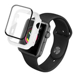 غطاء حماية IMAK من PC مقاوم للصدمات مع فيلم زجاجي مقسى، لسلسلة Apple Watch 6 & SE & 5 & 4 مقاس 44 مم، لسلسلة Apple Watch 3 & 2 & 1 مقاس 42 مم، لسلسلة Apple Watch 6 & SE & 5 & 4 مقاس 40 مم، لسلسلة Apple Watch 3 & 2 & 1 مقاس 38 مم
