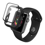 غطاء حماية IMAK من PC مقاوم للصدمات مع فيلم زجاجي مقسى، لسلسلة Apple Watch 6 & SE & 5 & 4 مقاس 44 مم، لسلسلة Apple Watch 3 & 2 & 1 مقاس 42 مم، لسلسلة Apple Watch 6 & SE & 5 & 4 مقاس 40 مم، لسلسلة Apple Watch 3 & 2 & 1 مقاس 38 مم