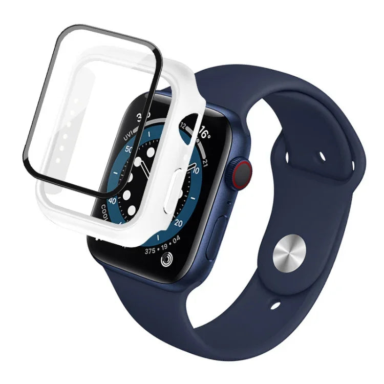 غطاء حماية IMAK من PC مقاوم للصدمات مع فيلم زجاجي مقسى، لسلسلة Apple Watch 6 & SE & 5 & 4 مقاس 44 مم، لسلسلة Apple Watch 3 & 2 & 1 مقاس 42 مم، لسلسلة Apple Watch 6 & SE & 5 & 4 مقاس 40 مم، لسلسلة Apple Watch 3 & 2 & 1 مقاس 38 مم