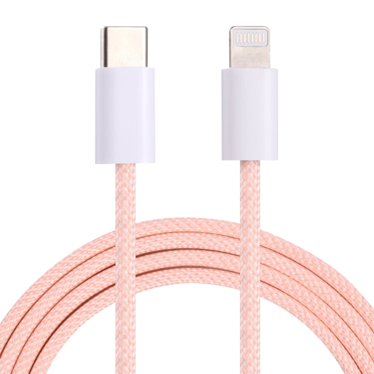 كابل بيانات PD USB-C / Type-C إلى 8 دبابيس، طول الكابل: 1 متر، 12 واط، 20 واط