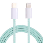 كابل بيانات PD USB-C / Type-C إلى 8 دبابيس، طول الكابل: 1 متر، 12 واط، 20 واط