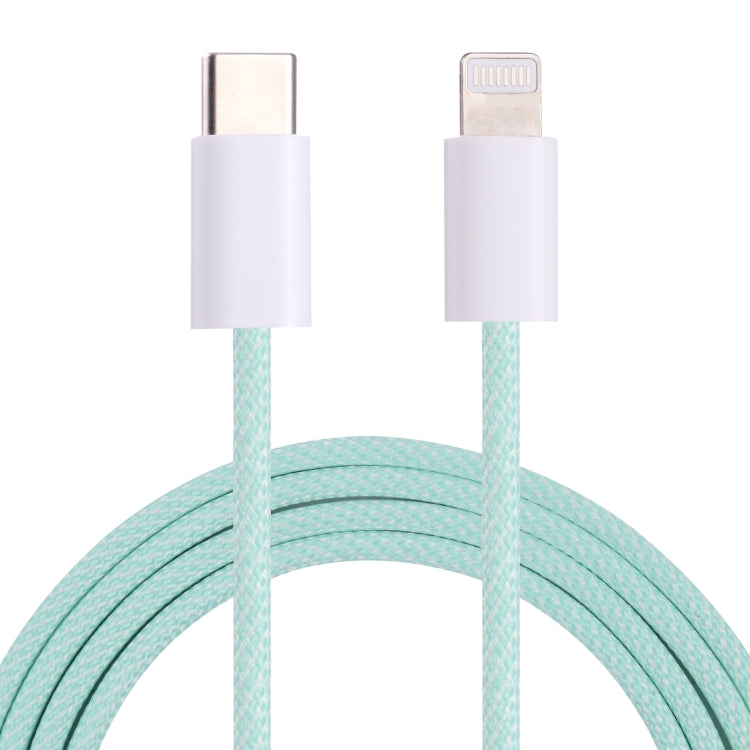 كابل بيانات PD USB-C / Type-C إلى 8 دبابيس، طول الكابل: 1 متر، 12 واط، 20 واط