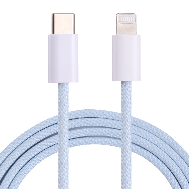 كابل بيانات PD USB-C / Type-C إلى 8 دبابيس، طول الكابل: 1 متر، 12 واط، 20 واط