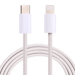 كابل بيانات PD USB-C / Type-C إلى 8 دبابيس، طول الكابل: 1 متر، 12 واط، 20 واط
