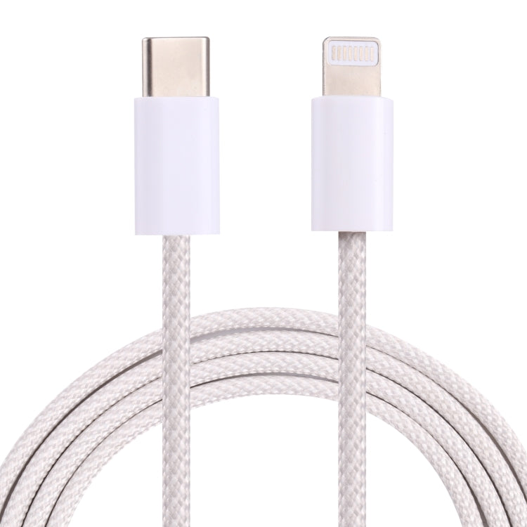 كابل بيانات PD USB-C / Type-C إلى 8 دبابيس، طول الكابل: 1 متر، 12 واط، 20 واط