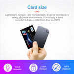 مسجل صوت محمول K2 فائق النحافة على شكل بطاقة، 4GB، 8GB، 16GB، 32GB