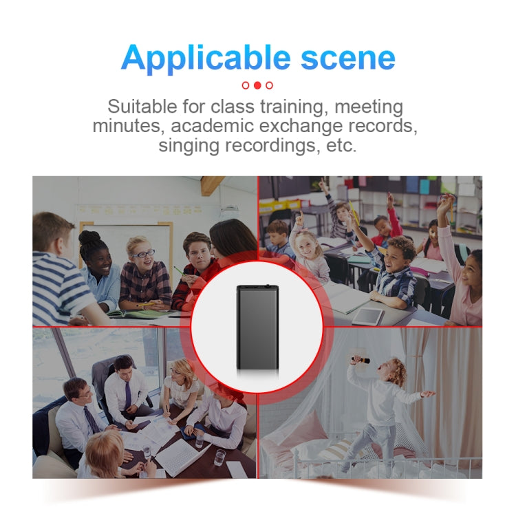 مسجل صوت ذكي عالي الدقة مع تقليل الضوضاء وتحكم صوتي Q1، 8GB، 16GB، 32GB