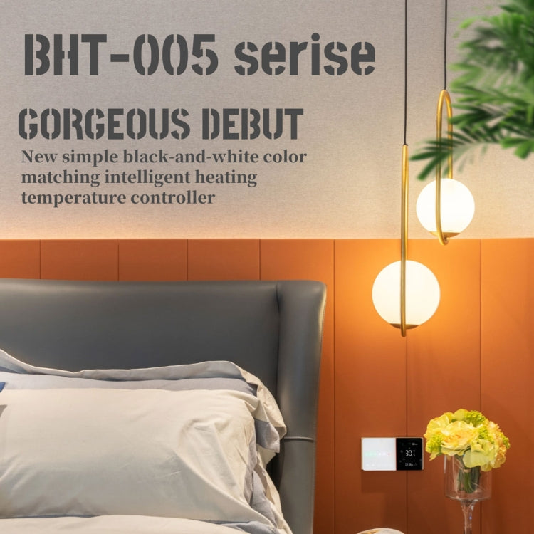 منظم حرارة ذكي للتدفئة المنزلية BHT-005-GC 220 فولت تيار متردد 3 أمبير لصندوق الاتحاد الأوروبي، تحكم في تسخين الغلاية بمستشعر داخلي فقط، BHT-005-GC