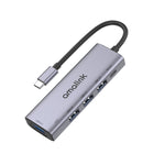 محطة إرساء متعددة الوظائف amalink 95119D من نوع-C / USB-C إلى 4 منافذ USB + PD 3.0، 95119D